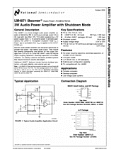 DataSheet LM4871 pdf